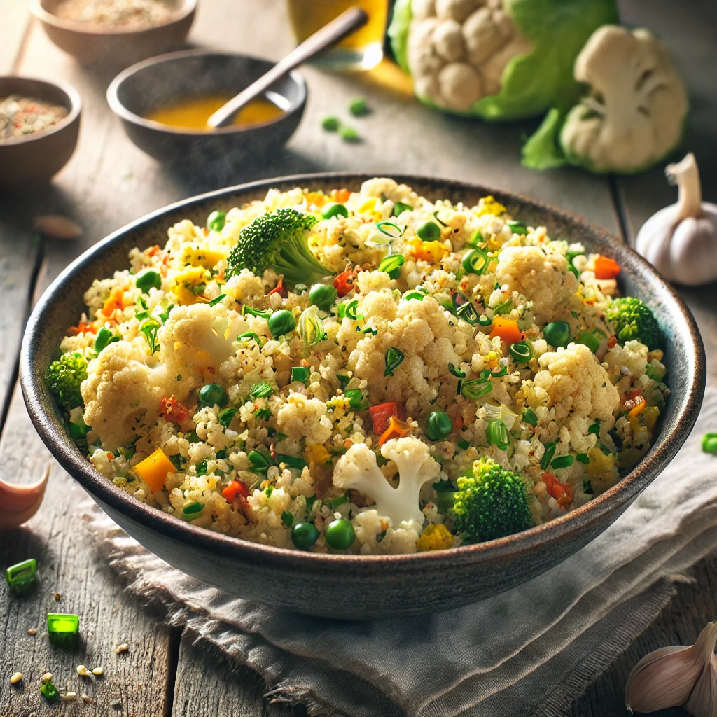 Keto Cauliflower Fried Rice - A Low-Carb Comfort Dish