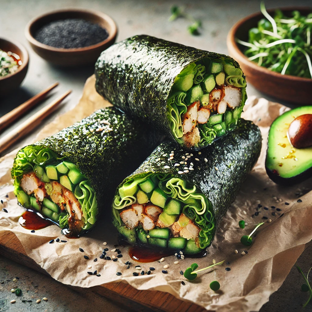 Keto Sushi Burritos Seaweed Wraps