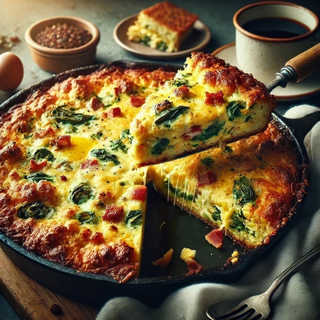Egg and Spinach Keto Breakfast Casserole – low carb energy boost