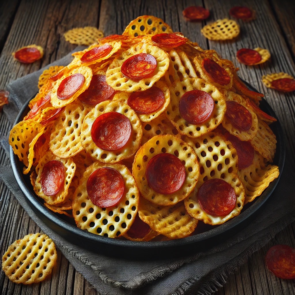 Keto Pepperoni Chips