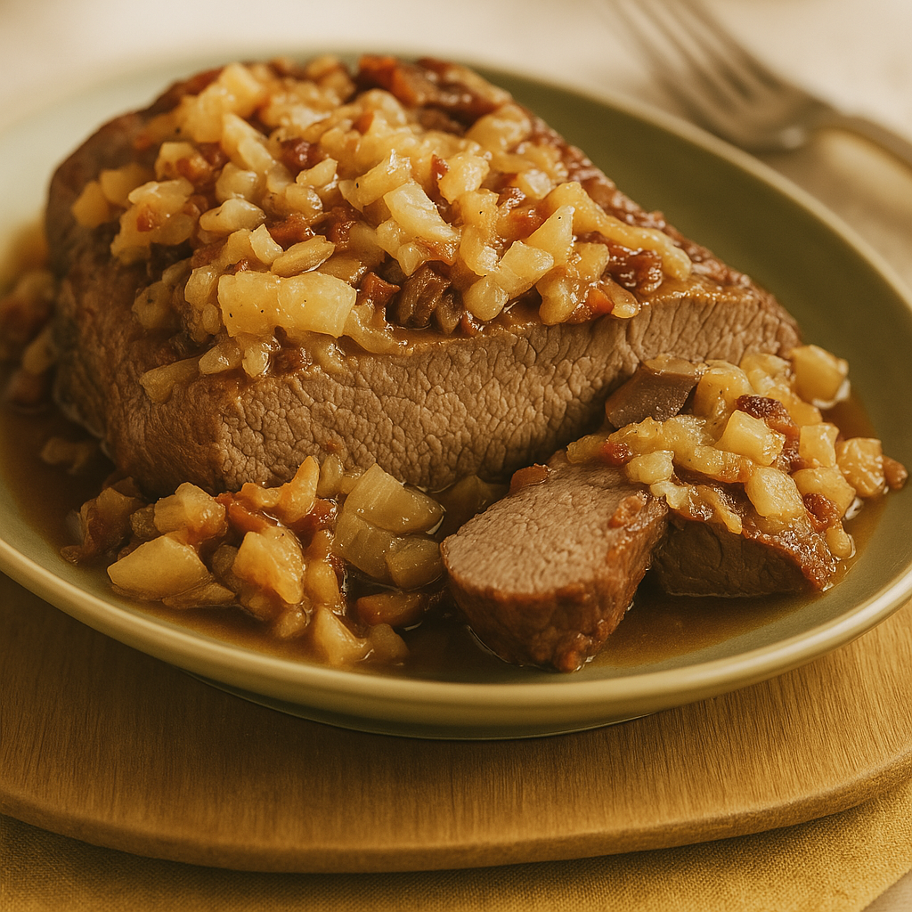 Bacon and Onion Brisket – Low Carb Dinner Idea