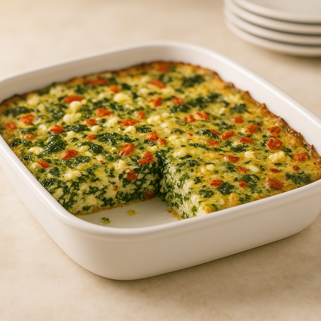 low carb feta egg bake for fat loss and craving control
