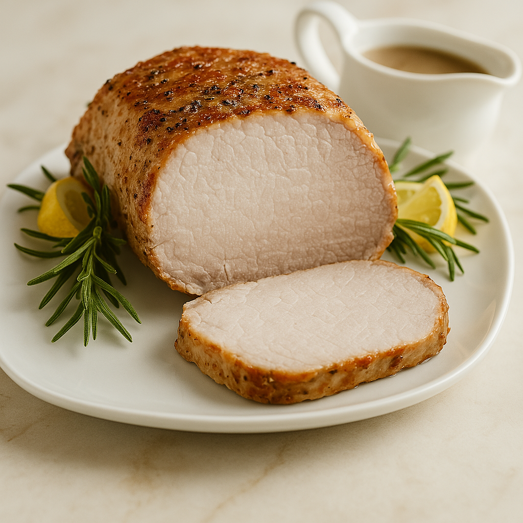 Pork Roast with Dijon Tarragon Glaze – Low Carb Dinner Idea