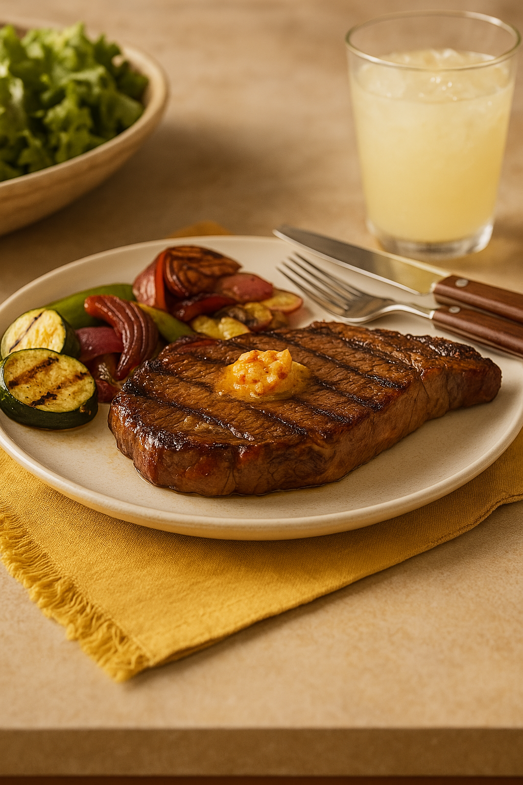 Ribeye Steaks with Chili Butter – Low Carb Dinner Idea